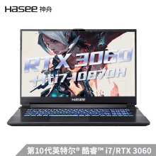 Hasee 神舟 战神 G8-CA7NP 17.3英寸笔记本电脑（i7-10870H、16GB、512GB、RTX 3060)